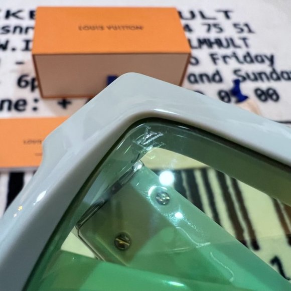 Louis Vuitton Limited Edition 1:1 Millionaire Zeiss Lens Sunglasses - Pale Green - Picture 11 of 14